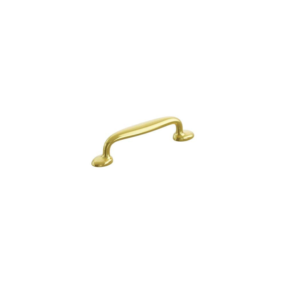 Schaub And Company - Avenue, Cabinet Pull 4'' cc, Unlacquered Brass - Unlacquered Brass