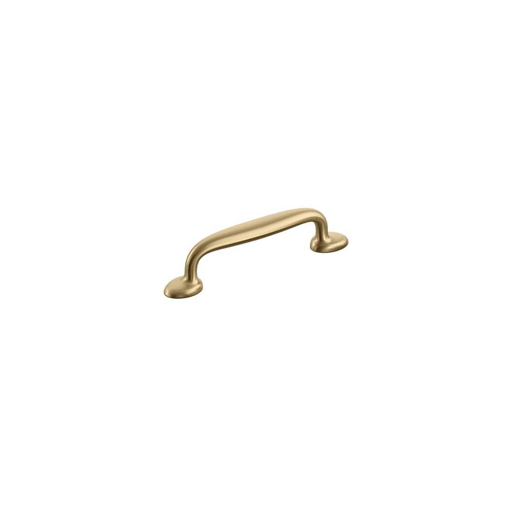 Schaub And Company - Avenue, Cabinet Pull 4'' cc, Satin Brass - Satin Brass