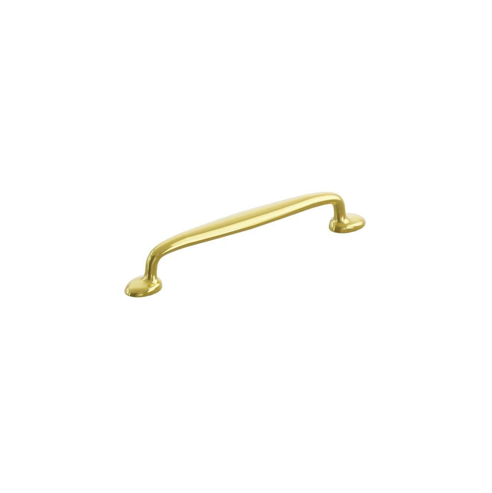 Schaub And Company - Avenue, Cabinet Pull 6'' cc, Unlacquered Brass - Unlacquered Brass