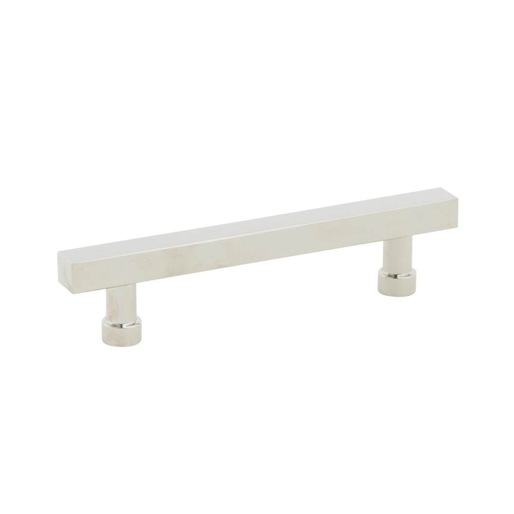 Schaub And Company - NOHO, Cabinet Pull, Square, 4'' cc, Polished Nickel - Polished Nickel