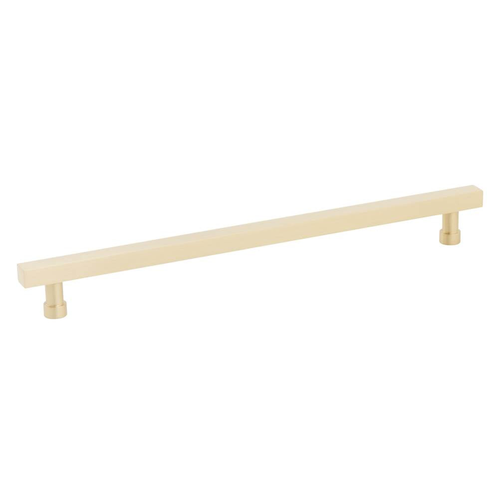 Schaub And Company - NOHO, Cabinet Pull, Square, 10'' cc, Satin Brass - Satin Brass