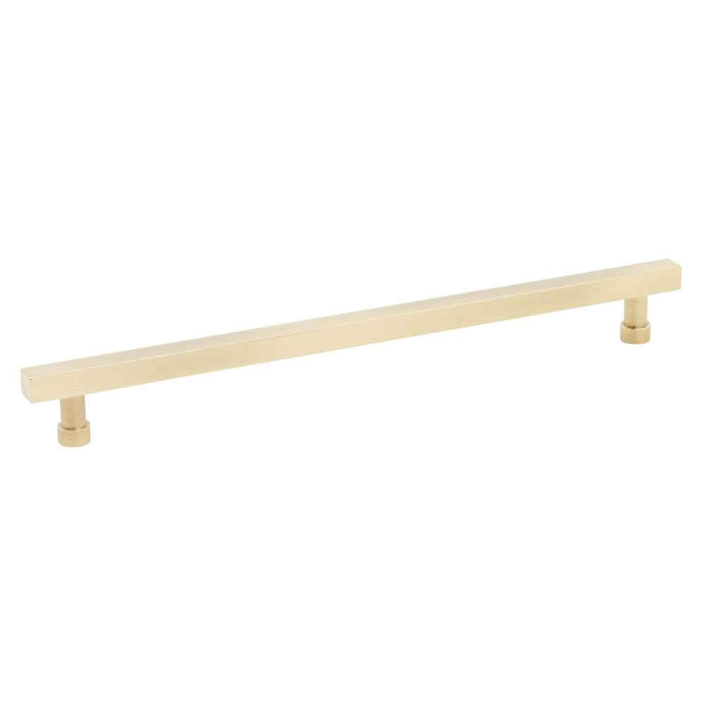 Schaub And Company - NOHO, Cabinet Pull, Square, 10'' cc, Vintage Brass - Vintage Brass