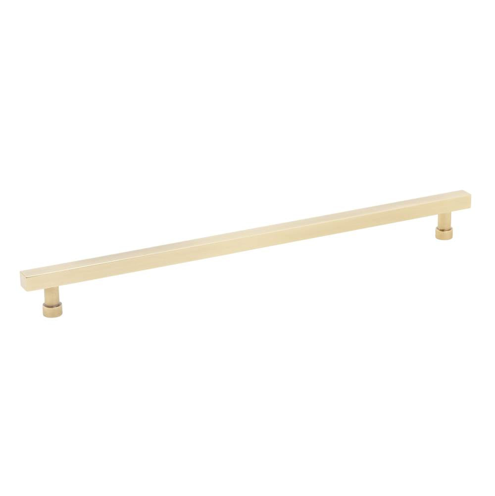 Schaub And Company - NOHO, Cabinet Pull, Square, 12'' cc, Vintage Brass - Vintage Brass