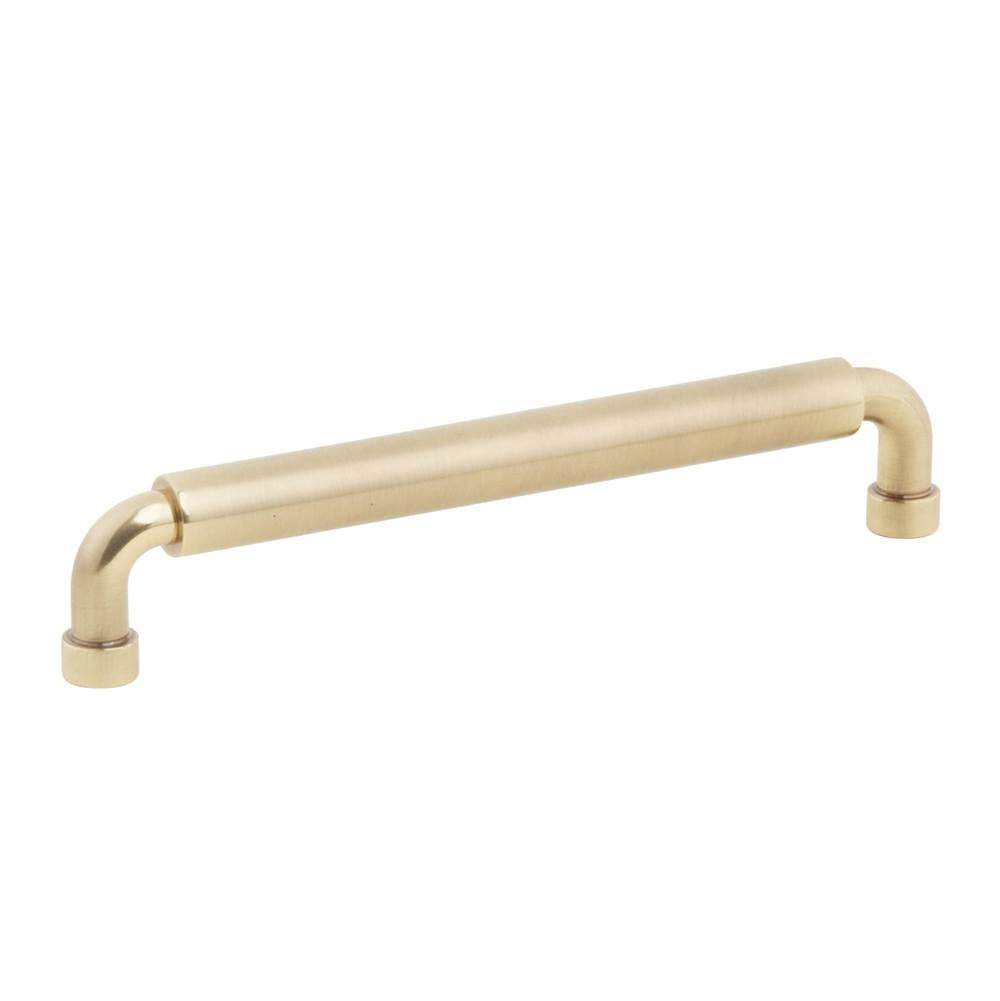 Schaub And Company - NOHO, Cabinet Pull, Round, 6'' cc, Vintage Brass - Vintage Brass