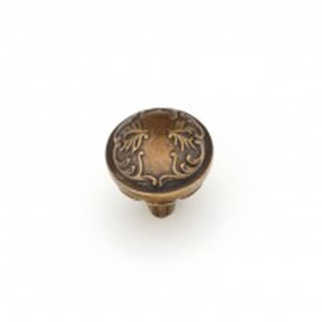 Schaub And Company - Knob, Round, Dark Italian Antique, 1-1/4'' dia - Dark Italian Antique