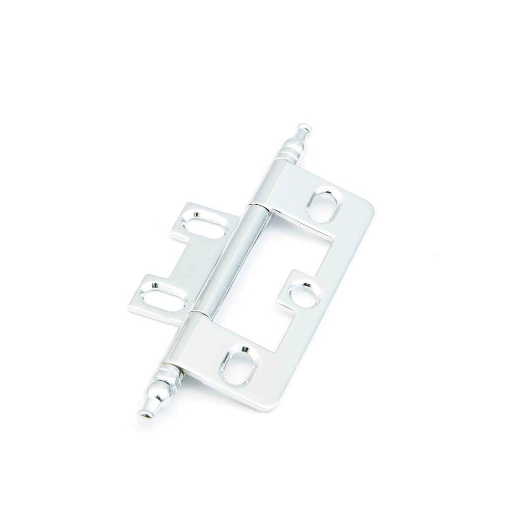 Schaub And Company - Hinge, Minaret Tip Non-Mortise, Polished Chrome - Polished Chrome