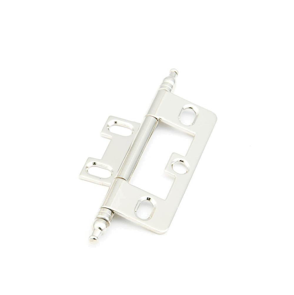 Schaub And Company - Hinge, Minaret Tip Non-Mortise, Polished Nickel - Polished Nickel