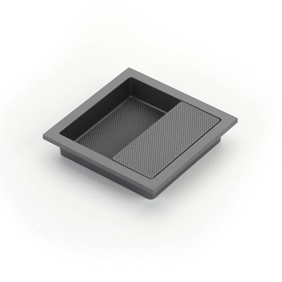 Schaub And Company - MODO Recessed Pull, Gun Metal, 3-7/8'' x 3-7/8'' Overall - Gun Metal