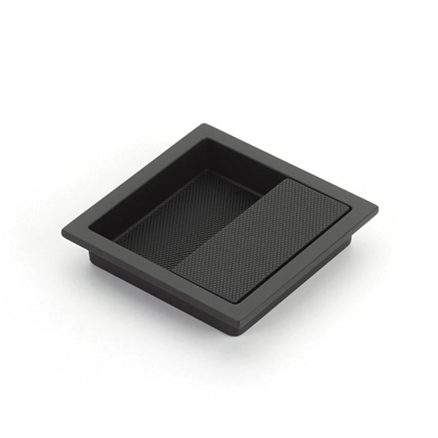 Schaub And Company - MODO Recessed Pull, Matte Black, 3-7/8'' x 3-7/8'' Overall - Matte Black