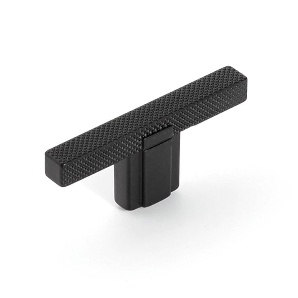 Schaub And Company - Quadrato, T-Knob, Matte Black, 2-1/2'' - Matte Black