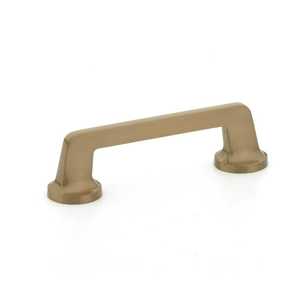 Schaub And Company - Pull, Round Bases, Brushed Bronze, 4'' cc - Brushed Bronze