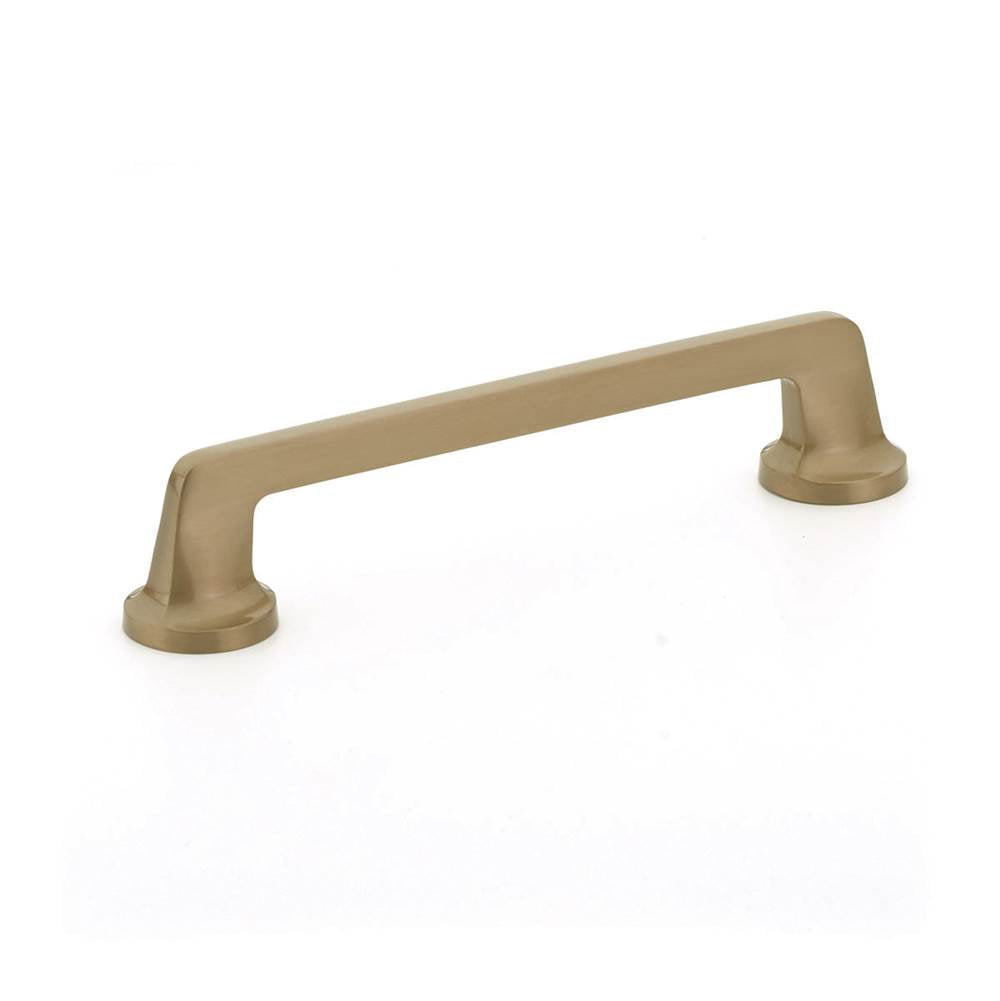 Schaub And Company - Pull, Round Bases, Brushed Bronze, 6'' cc - Brushed Bronze