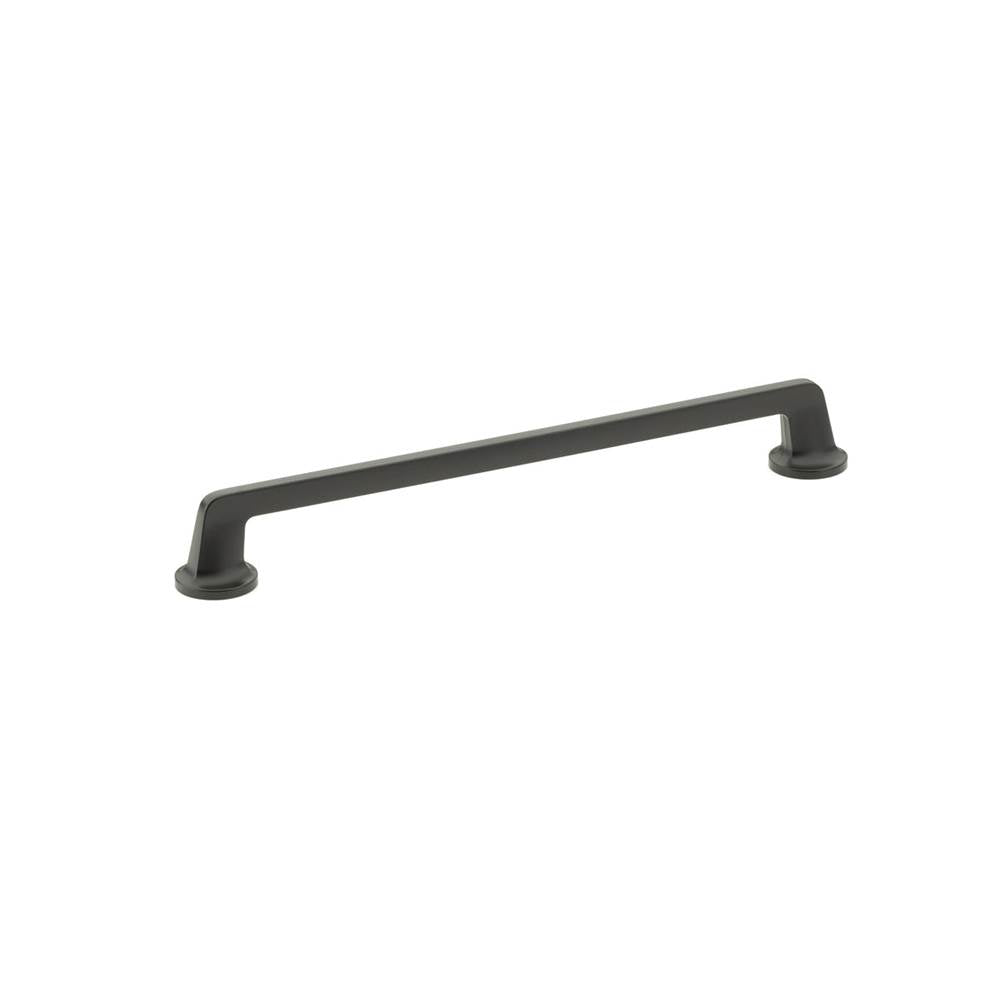 Schaub And Company - Pull, Round Bases, Matte Black, 10'' cc - Matte Black