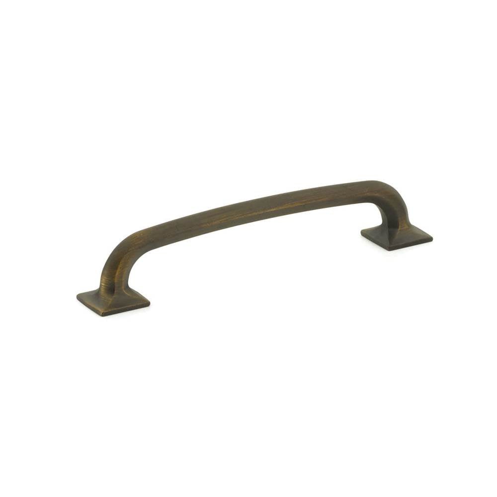 Schaub And Company - Pull, Square Bases, Ancient Bronze, 6'' cc - Ancient Bronze
