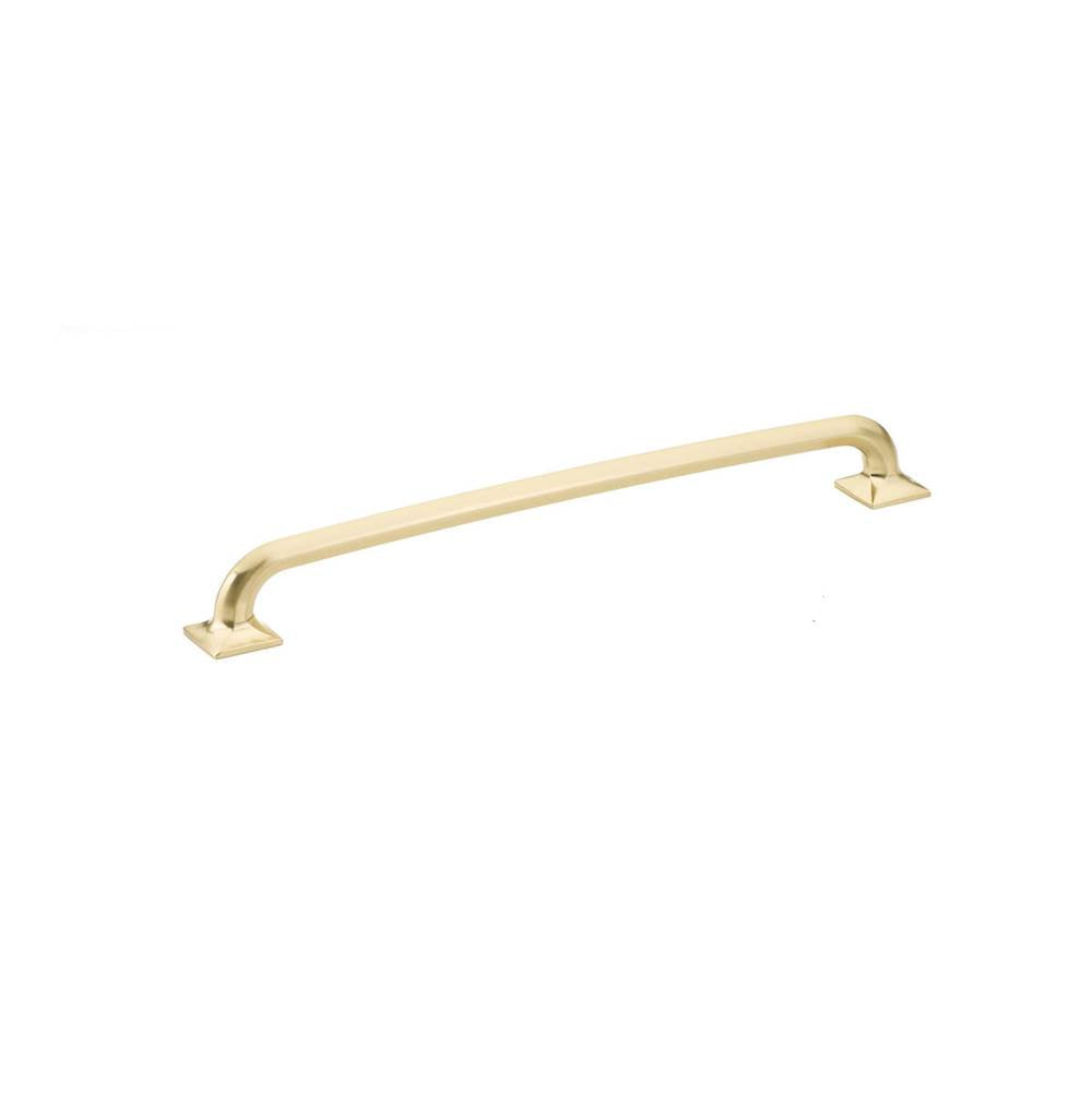 Schaub And Company - Pull, Square Bases, Signature Satin Brass, 10'' cc - Signature Satin Brass