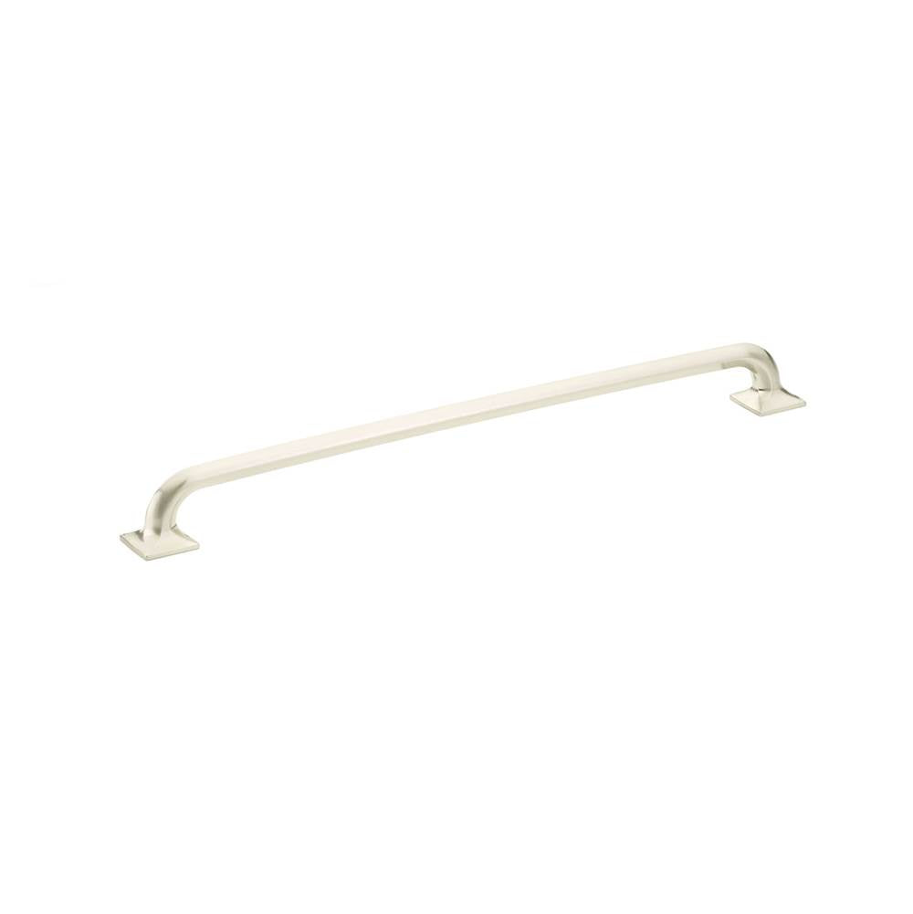 Schaub And Company - Pull, Square Bases, Brushed Nickel, 12'' cc - Brushed Nickel