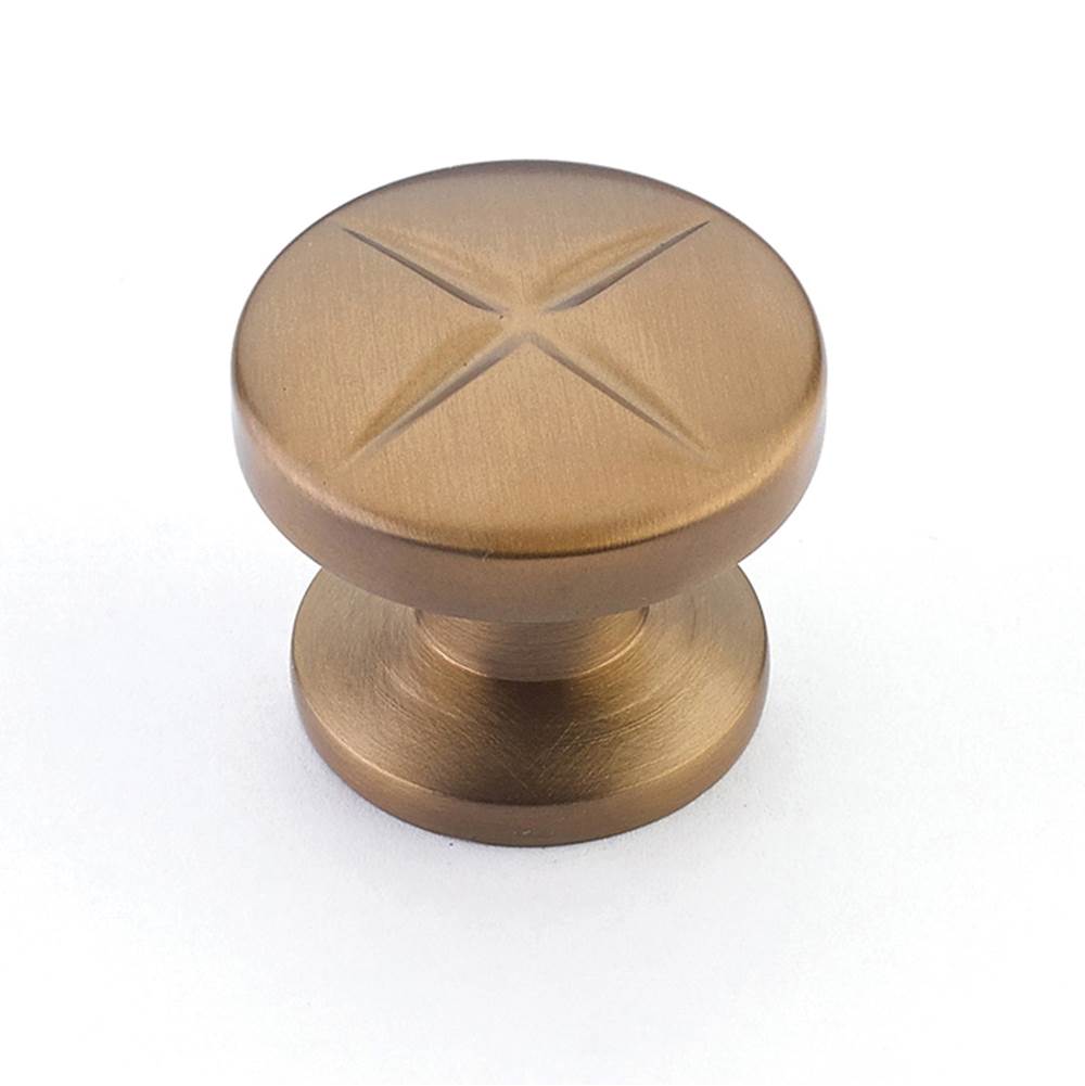 Schaub And Company - Knob, Brushed Bronze, 1-3/8'' dia - Brushed Bronze