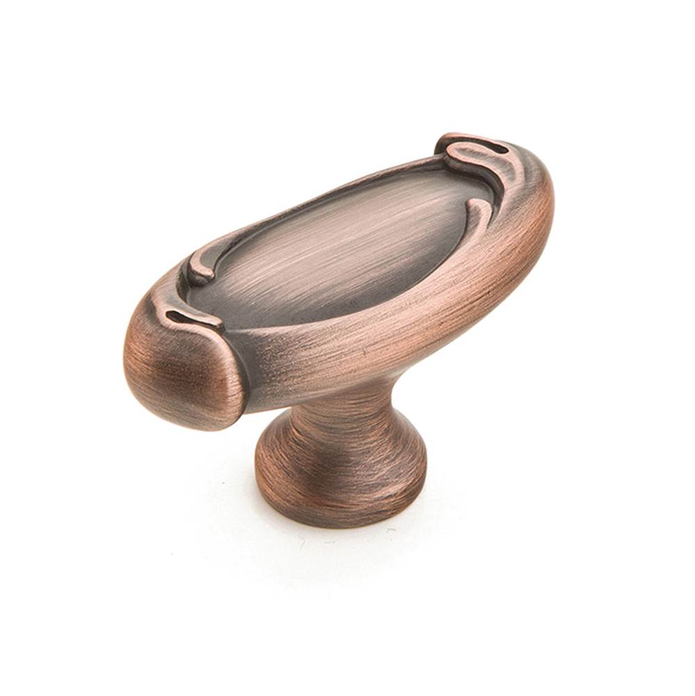 Schaub And Company - Knob, Oval, Empire Bronze, 1-7/8'' - Empire Bronze
