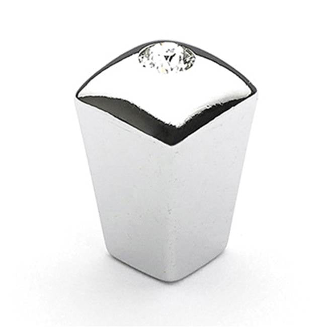 Schaub And Company - Knob, Polished Chrome w/crystal, 1/2'' dia - Polished Chrome