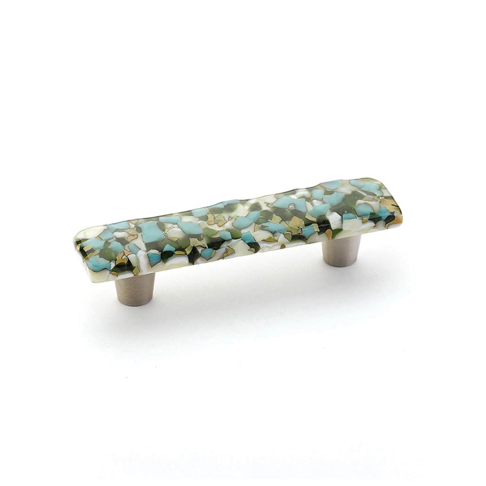 Schaub And Company - Pull, Green/Blue Pebbles, 3'' cc - Green,Blue Pebbles