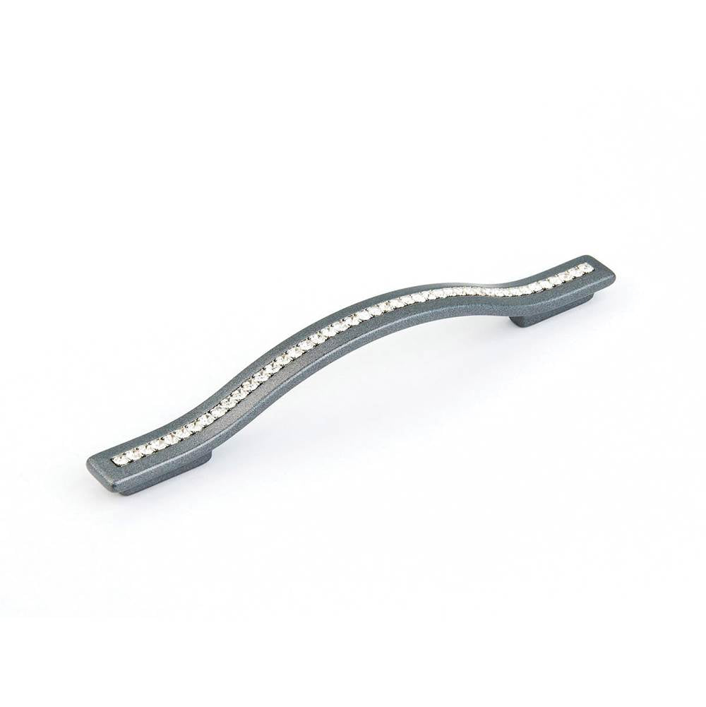 Schaub And Company - Pull, Milano Silver w/crystals 128/160 mm cc - Milano Silver