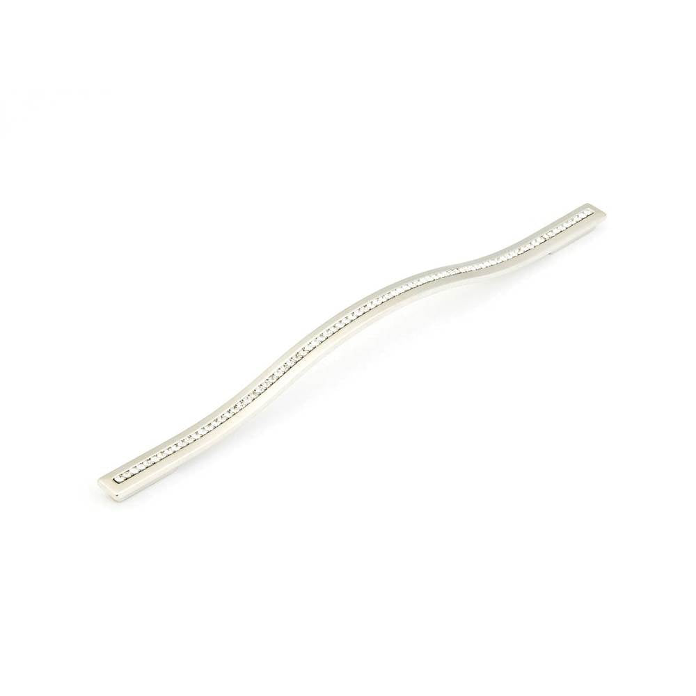 Schaub And Company - Pull, Satin Nickel w/crystals 288/320 mm cc - Satin Nickel