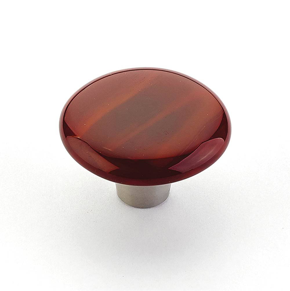 Schaub And Company - Knob, Round, Scarlet Silk, 1-1/2'' dia - Scarlet Silk