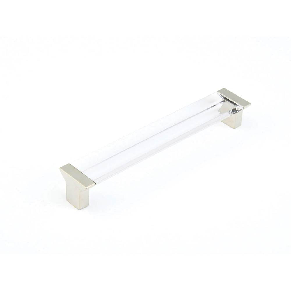 Schaub And Company - Positano, Pull, Satin Nickel, Clear, 6-5/16'' Cc - Satin Nickel