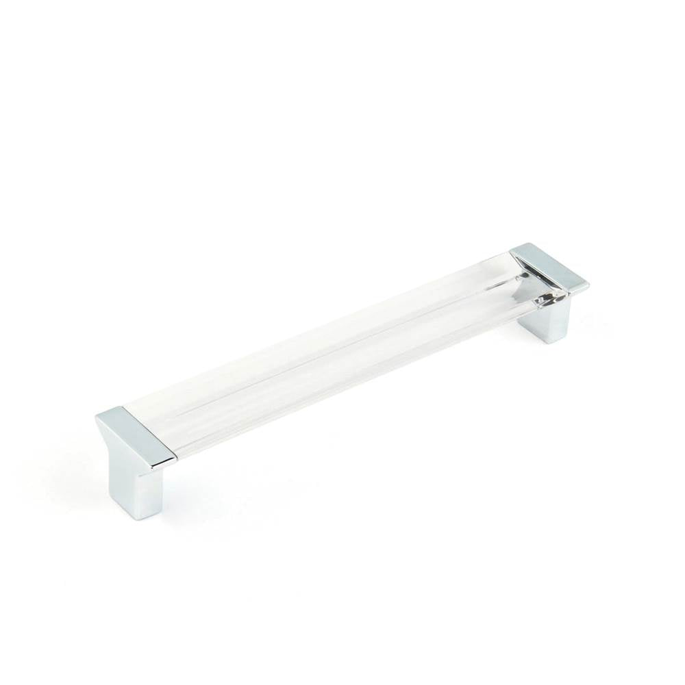 Schaub And Company - Positano, Pull, Polished Chrome, Clear, 6-5/16'' Cc - Polished Chrome