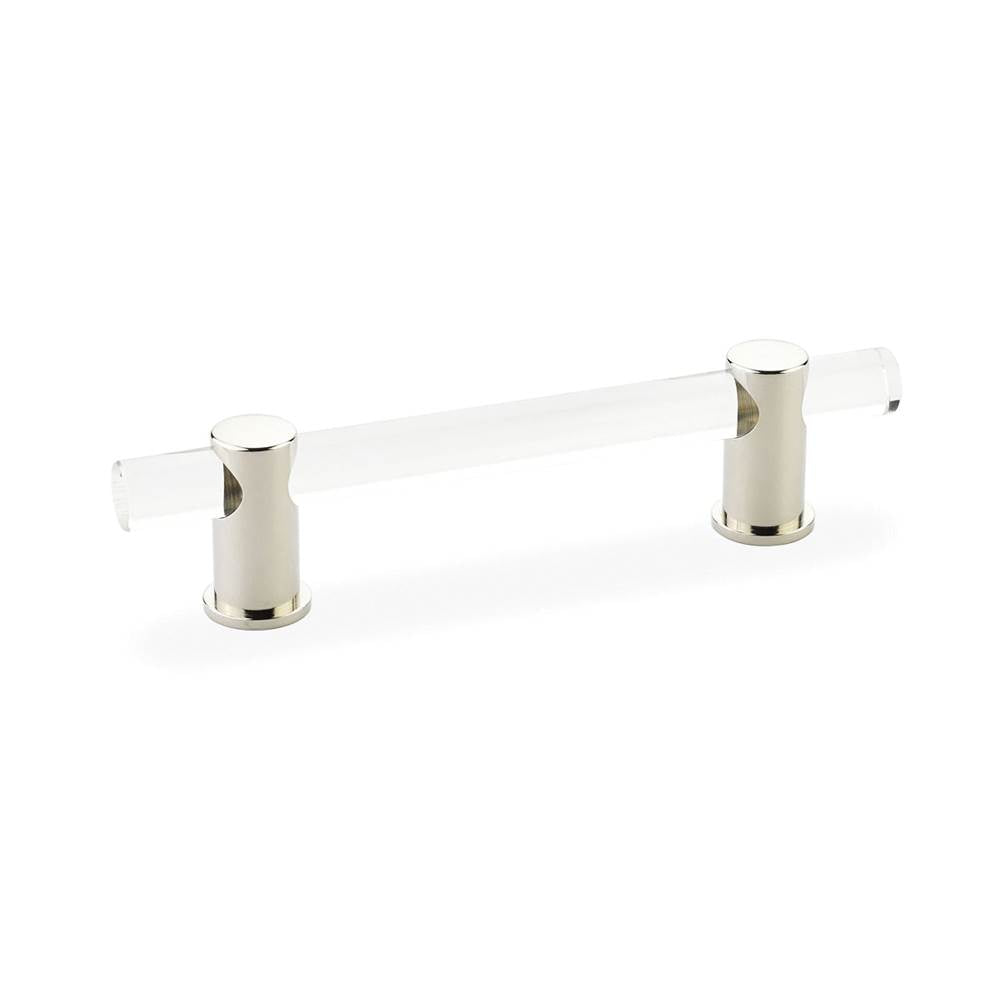 Schaub And Company - Pull, Adjustable clear acrylic, Polished Nickel, 4'' cc - Polished Nickel