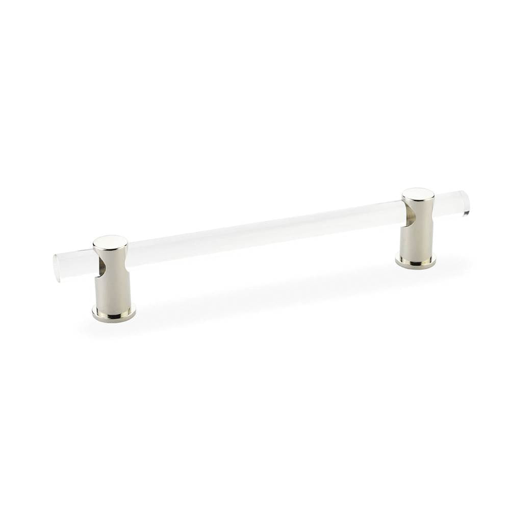 Schaub And Company - Pull, Adjustable clear Acrylic, Polished Nickel, 6'' cc - Polished Nickel