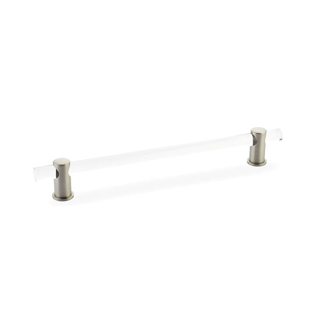 Schaub And Company - Pull, Adjustable clear Acrylic, Satin Nickel, 8'' cc - Satin Nickel
