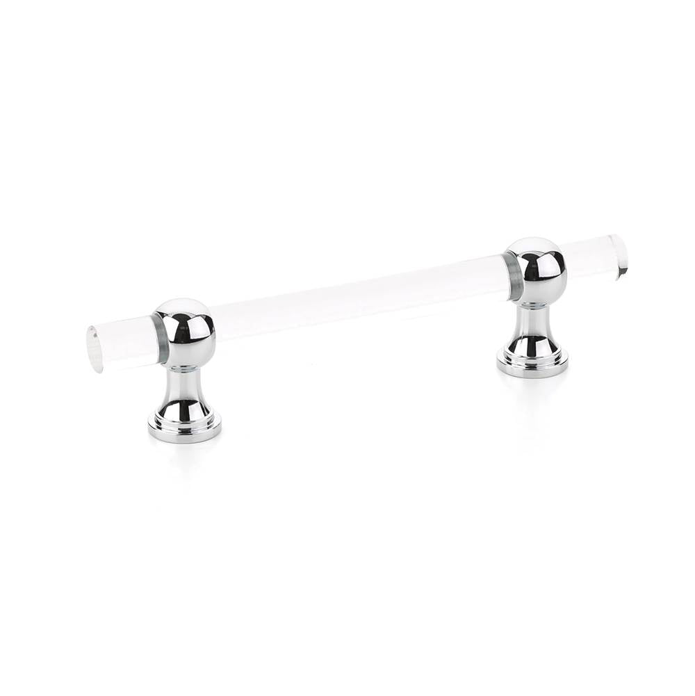 Schaub And Company - Pull, Adjustable Clear Acrylic, Polished Chrome, 4'' cc - Polished Chrome
