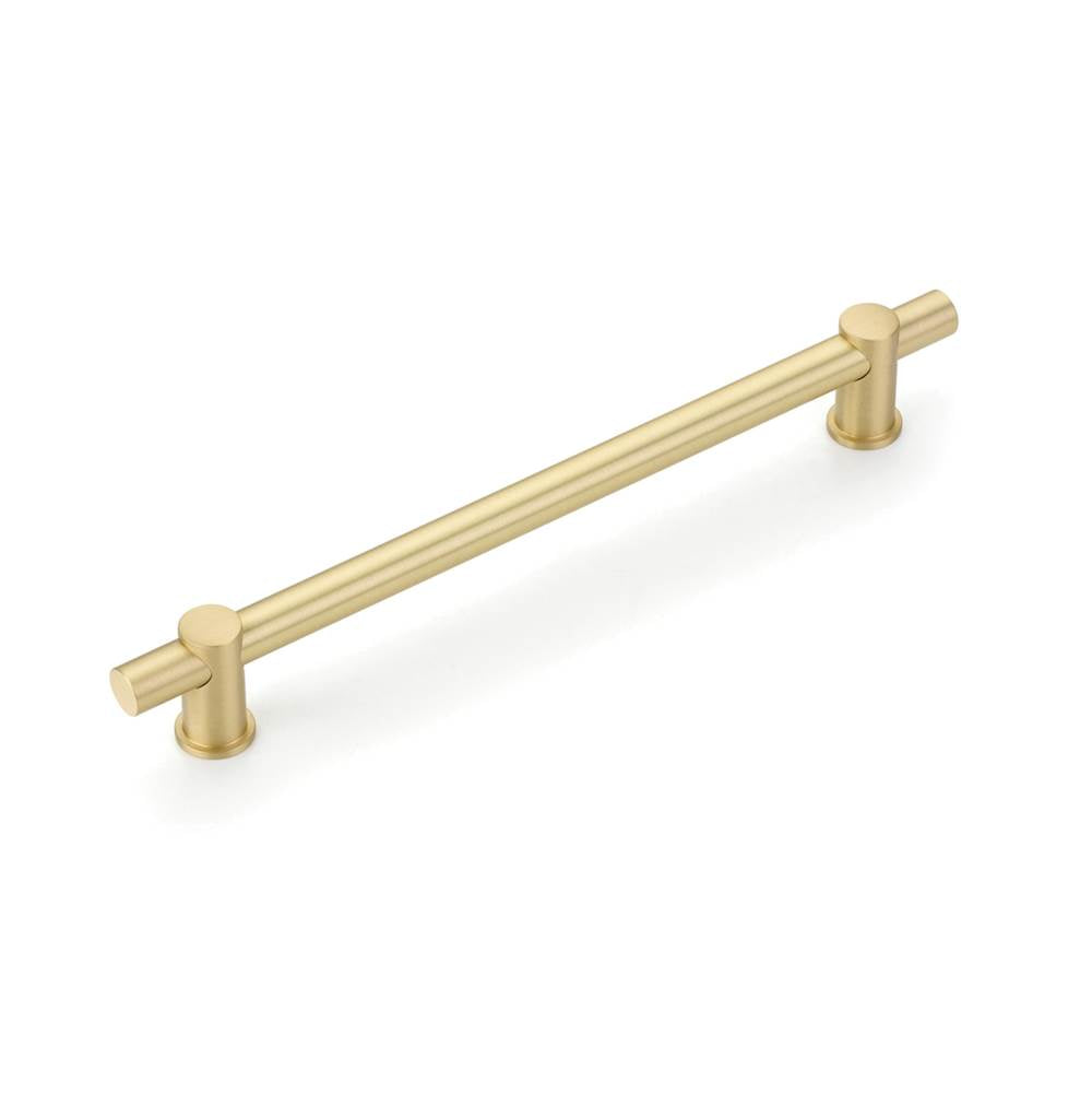 Schaub And Company - Fonce Bar Pull, 8'' cc with Satin Brass - Satin Brass