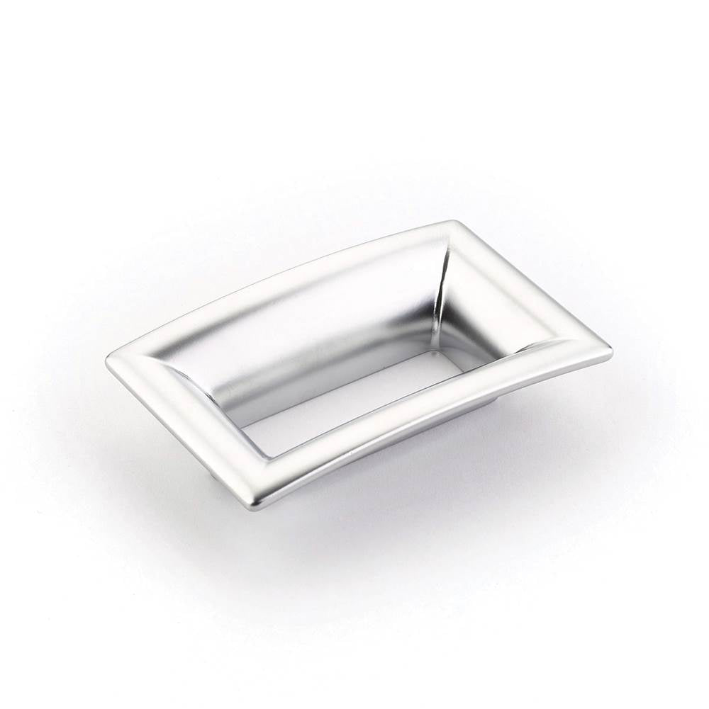 Schaub And Company - Pull, Flared Rectangle, Matte Chrome, 64 mm cc - Matte Chrome
