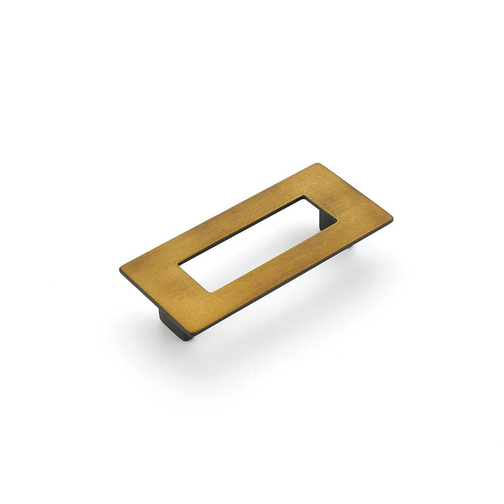 Schaub And Company - Pull, Rectangle, Burnished Bronze, 96 mm cc - Burnished Bronze