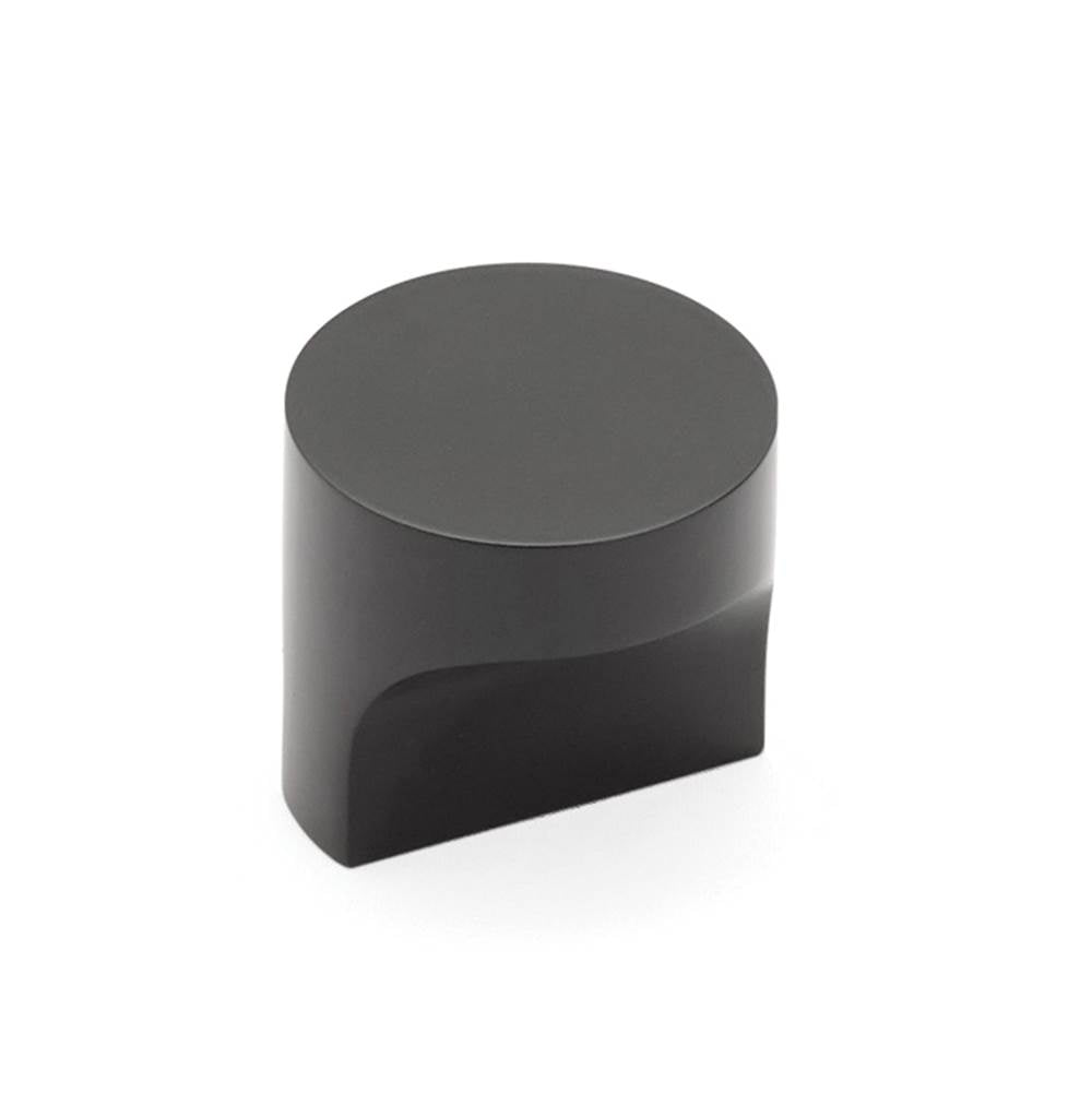 Schaub And Company - Round T-Knob, Matte Black, 1-1/4'' - Matte Black