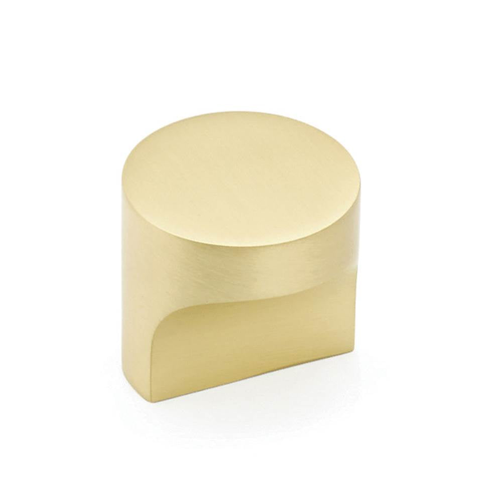 Schaub And Company - Round T-Knob, Satin Brass, 1-1/4'' - Satin Brass