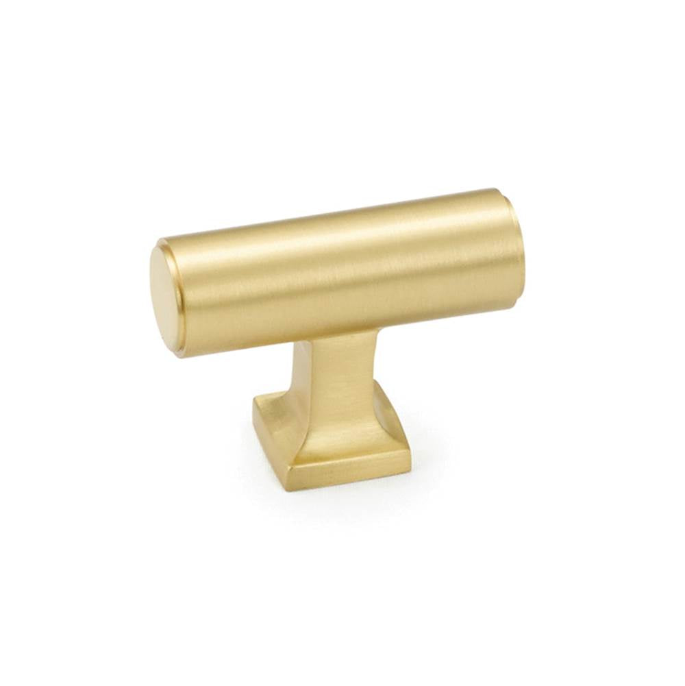 Schaub And Company - T-Pull, Satin Brass, 1/2'' - Satin Brass