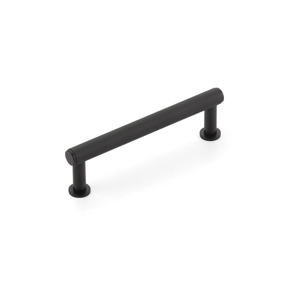 Schaub And Company - Pub House, Pull, Knurled, Matte Black, 4'' cc - Matte Black