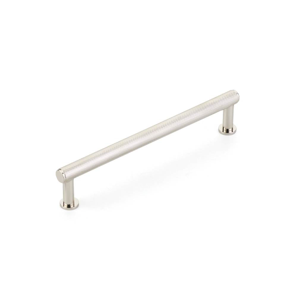 Schaub And Company - Pub House, Pull, Knurled, Polished Nickel, 6'' cc - Polished Nickel