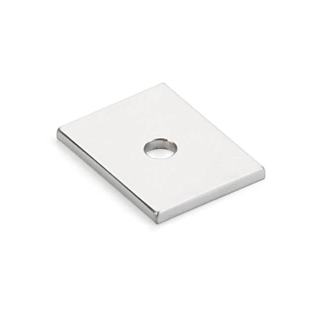 Schaub And Company - Pub House, Backplate for Knob, Polished Chrome, 1'' - Polished Chrome