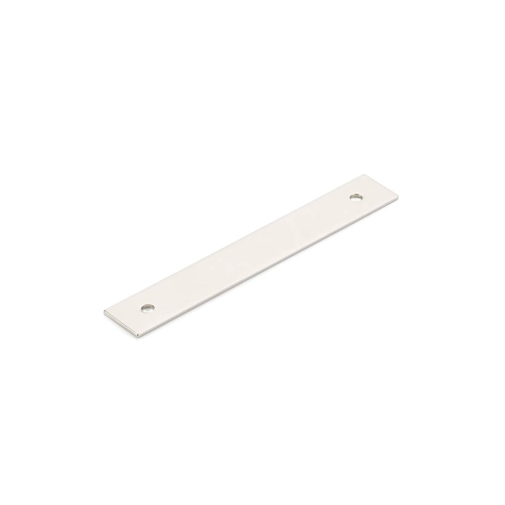 Schaub And Company - Pub House, Backplate for Pull, Polished Nickel, 3-1/2'' cc - Polished Nickel