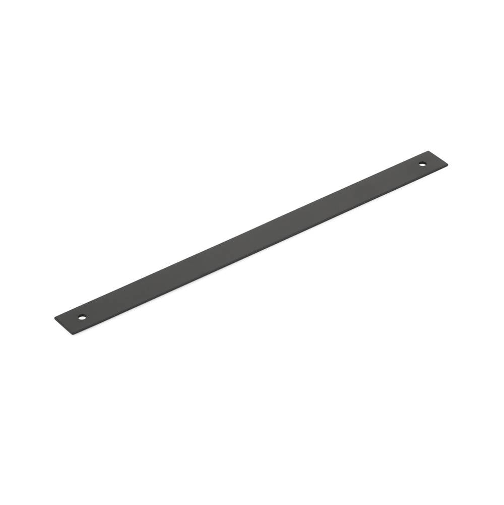 Schaub And Company - Pub House, Backplate for Pull, Matte Black, 10'' cc - Matte Black