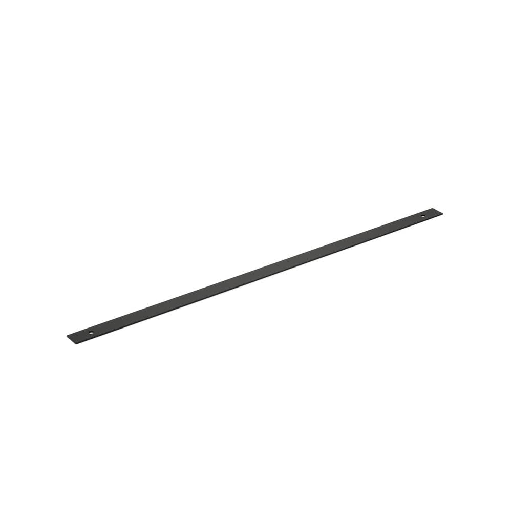 Schaub And Company - Pub House, Backplate for Appliance Pull, Matte Black, 24'' cc - Matte Black
