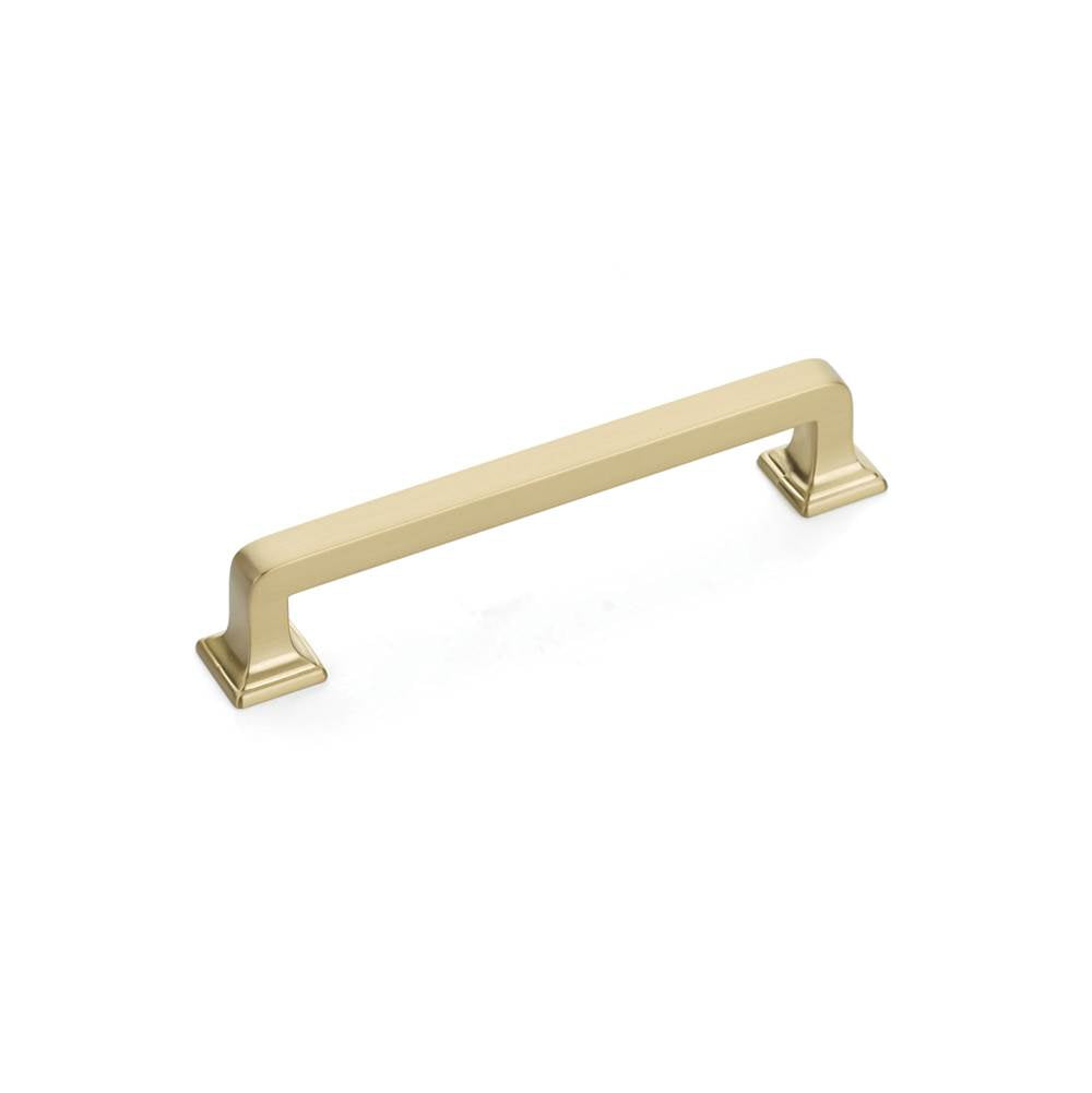 Schaub And Company - Pull, Signature Satin Brass, 5'' cc - Signature Satin Brass