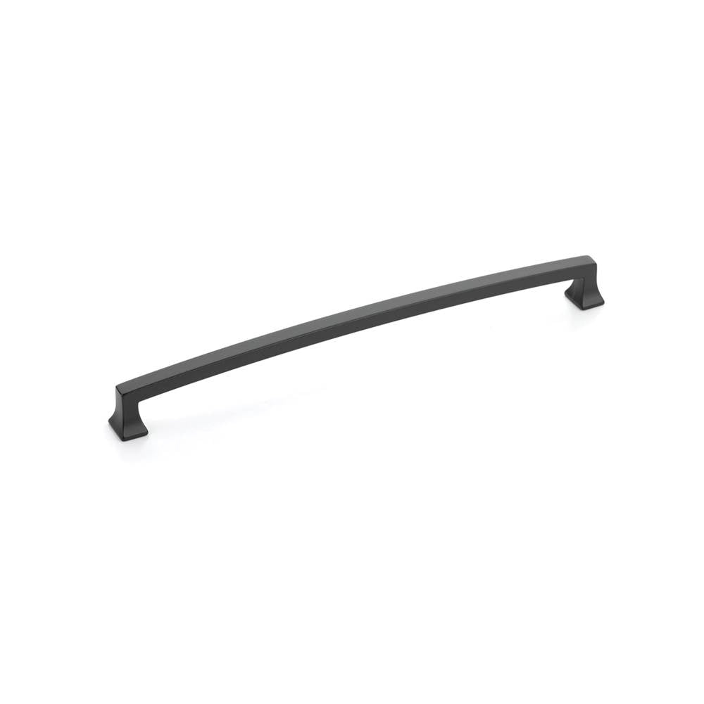 Schaub And Company - Pull, Arched, Matte Black, 10'' cc - Matte Black