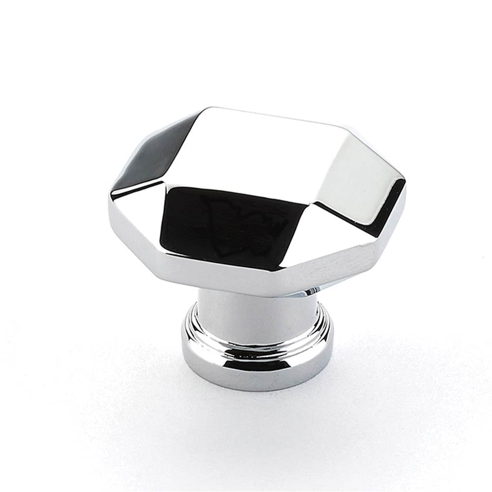 Schaub And Company - Knob, Faceted, Polished Chrome, 1-1/4'' dia - Polished Chrome