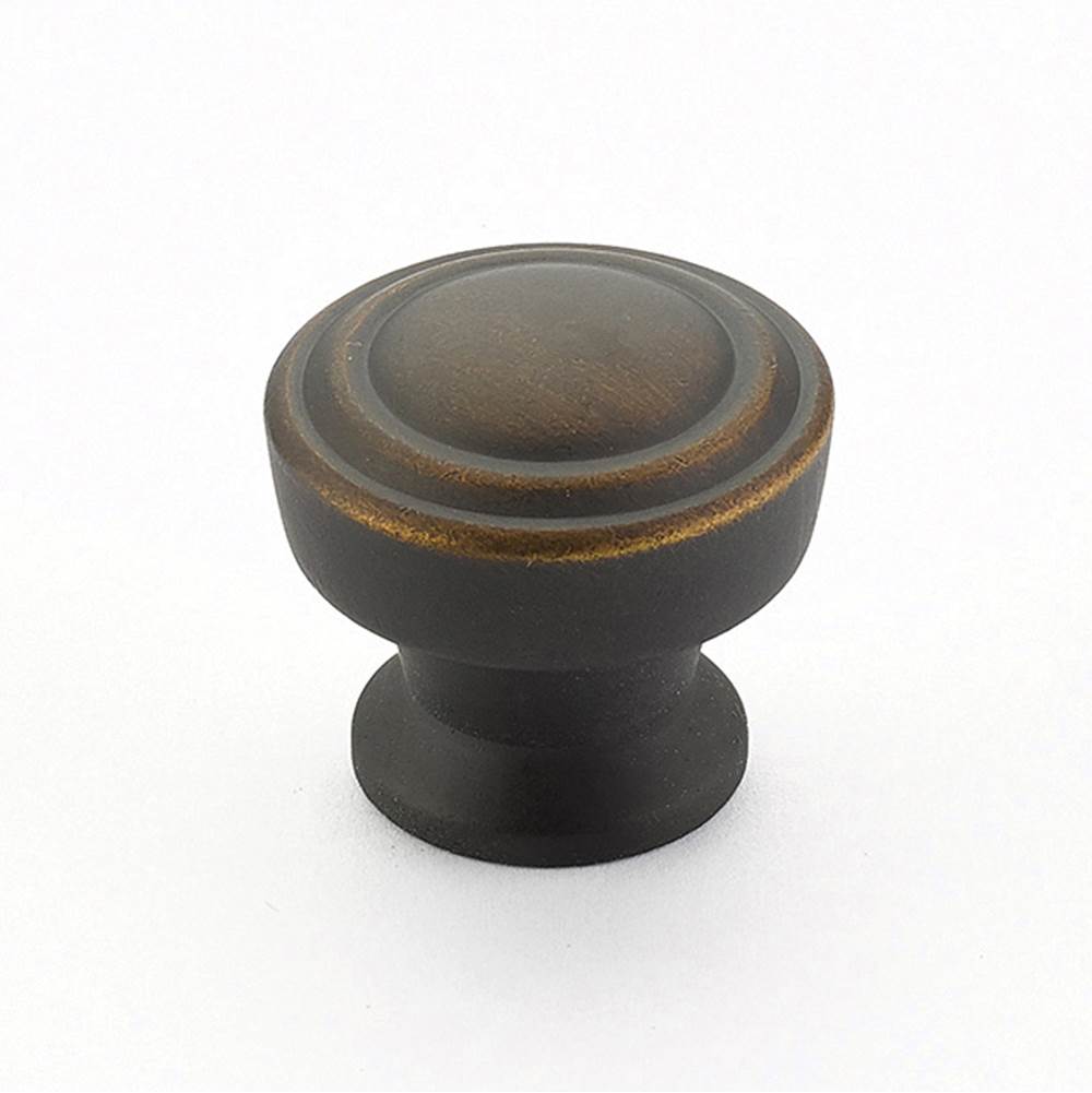 Schaub And Company - Knob, Round, Ancient Bronze, 1-1/4'' dia - Ancient Bronze