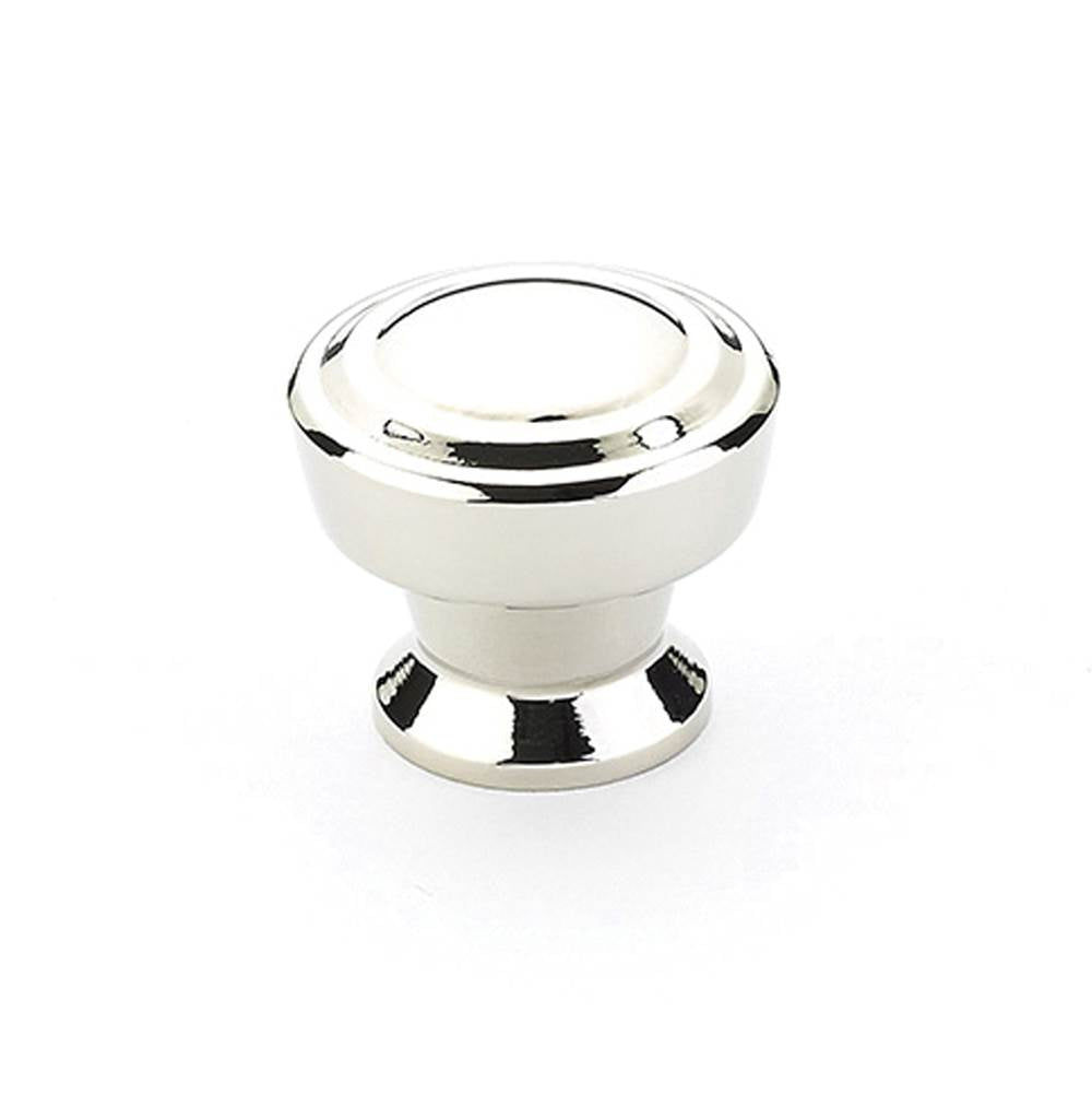 Schaub And Company - Knob, Round, Polished Nickel, 1-1/4'' dia - Polished Nickel